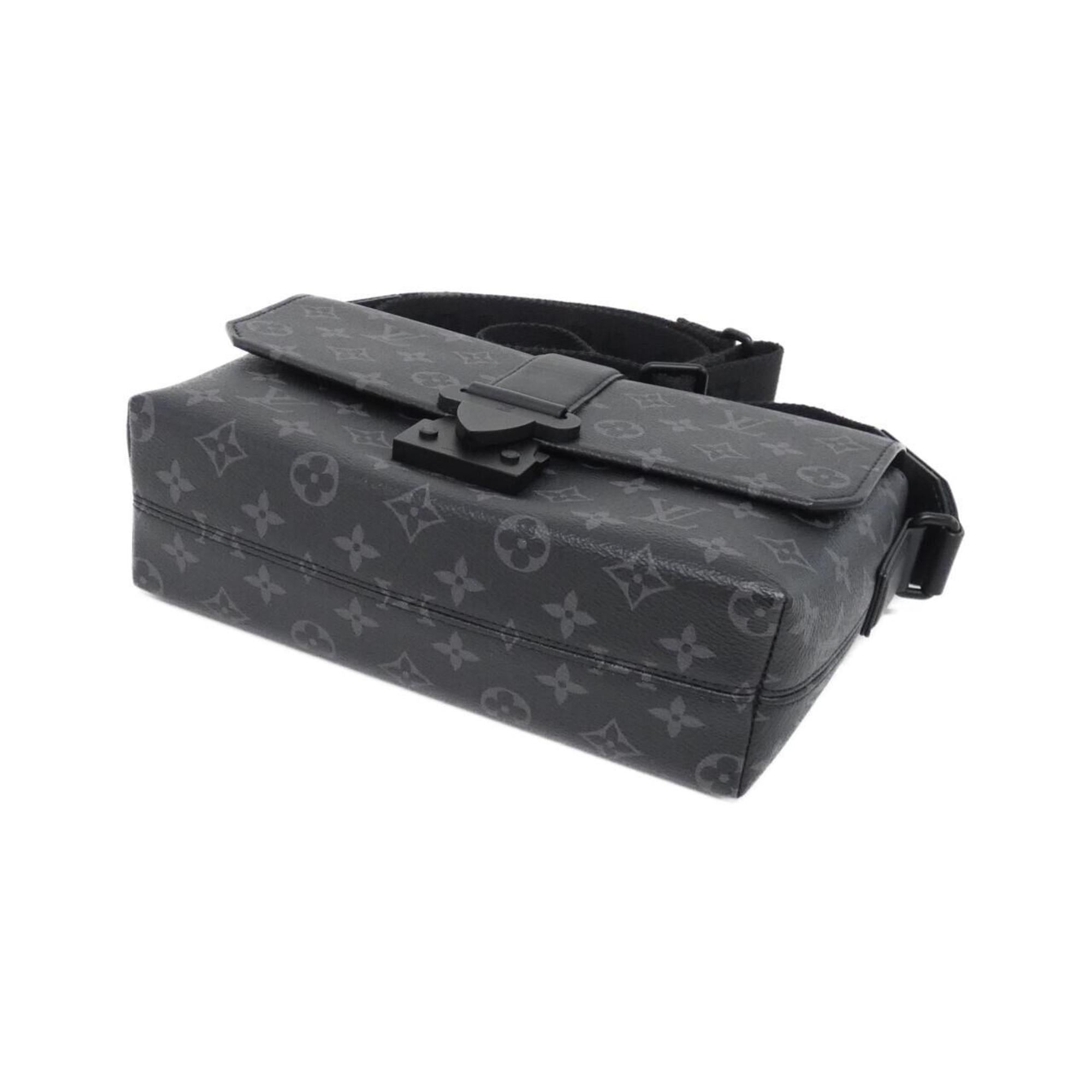 Louis Vuitton Black Coated Canvas Shoulder Bag