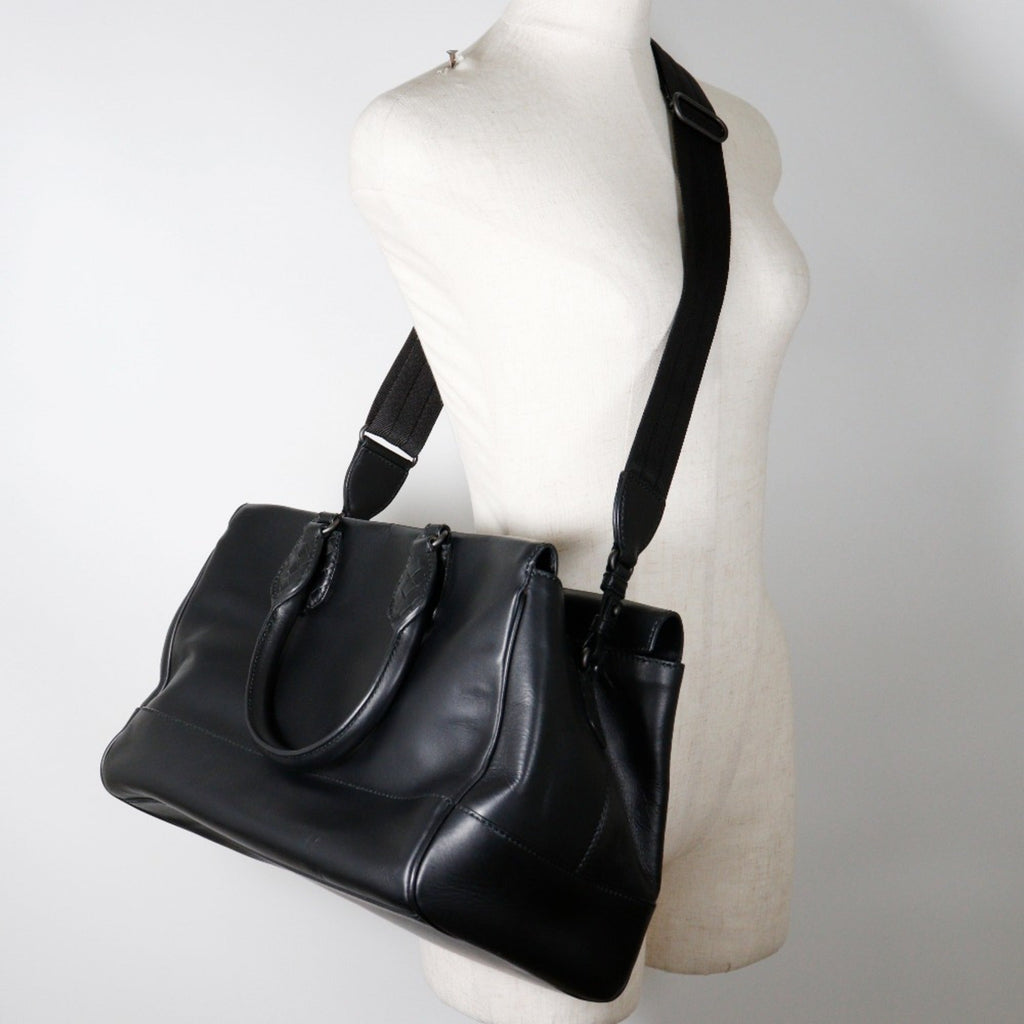 Bottega Veneta Black Leather Handbag
