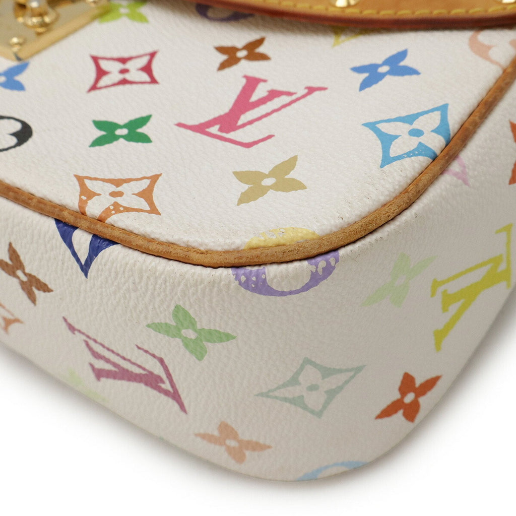 Louis Vuitton Blanc Multi-Color White Monogram Multicolore Shoulder Bag