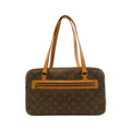 Louis Vuitton Brown Coated Canvas Shoulder Bag