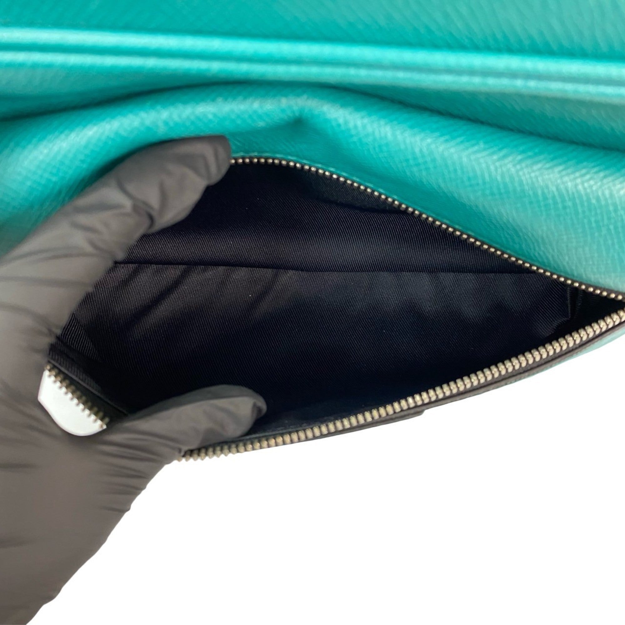 Louis Vuitton Green Leather Shoulder Bag