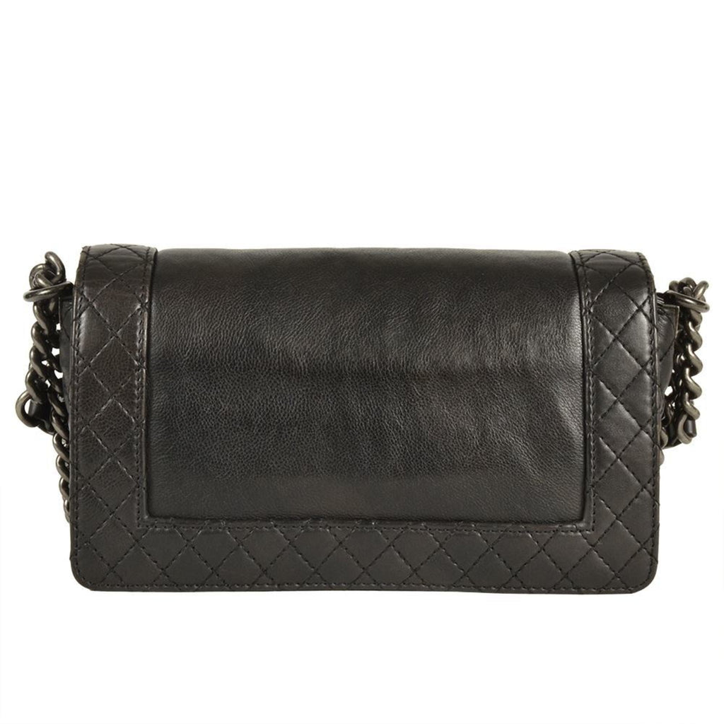 Chanel Black Leather Shoulder Bag
