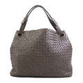 Bottega Veneta Brown Intrecciato Shoulder Bag