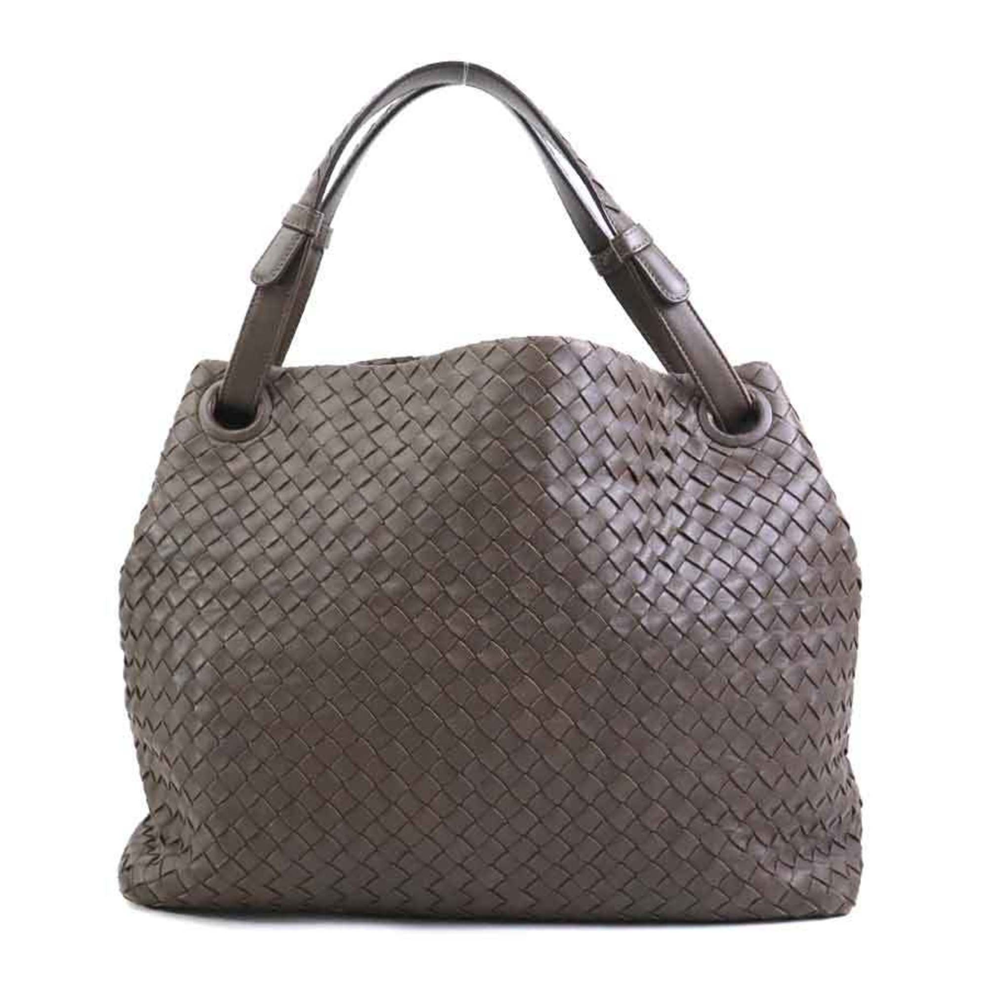Bottega Veneta Brown Intrecciato Shoulder Bag