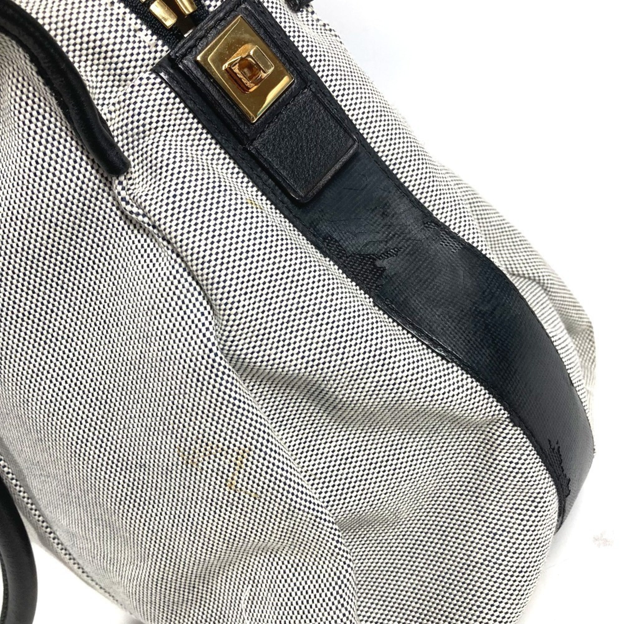 Louis Vuitton Black Galle Yellow Leather Canvas Boston Bag Shoulder Bag Tote Bag