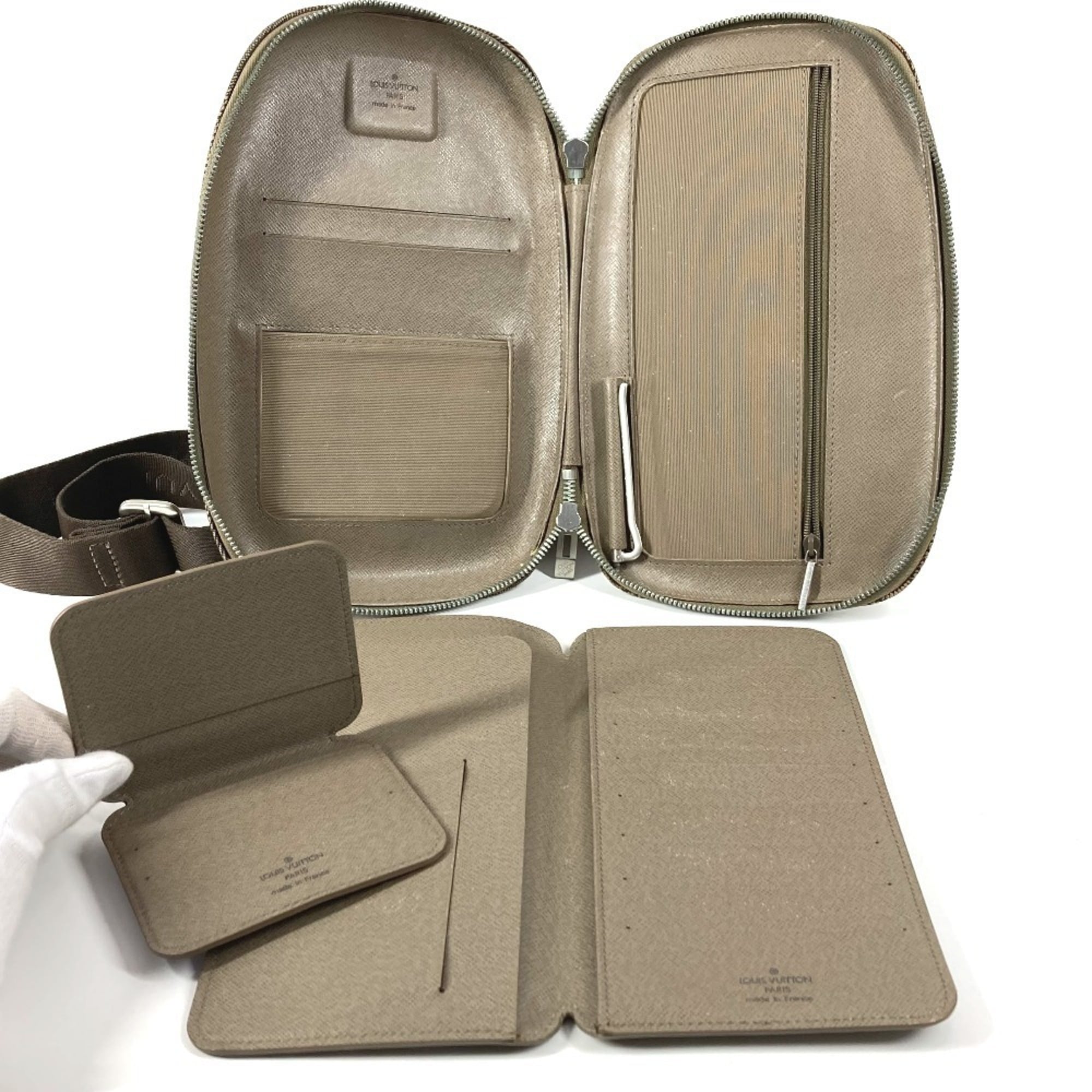 Louis Vuitton Khaki Damier Geant Canvas Shoulder Bag Sling Bag