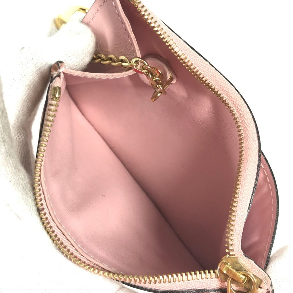 Louis Vuitton Pink Patent Leather Coin Purse/Coin Case