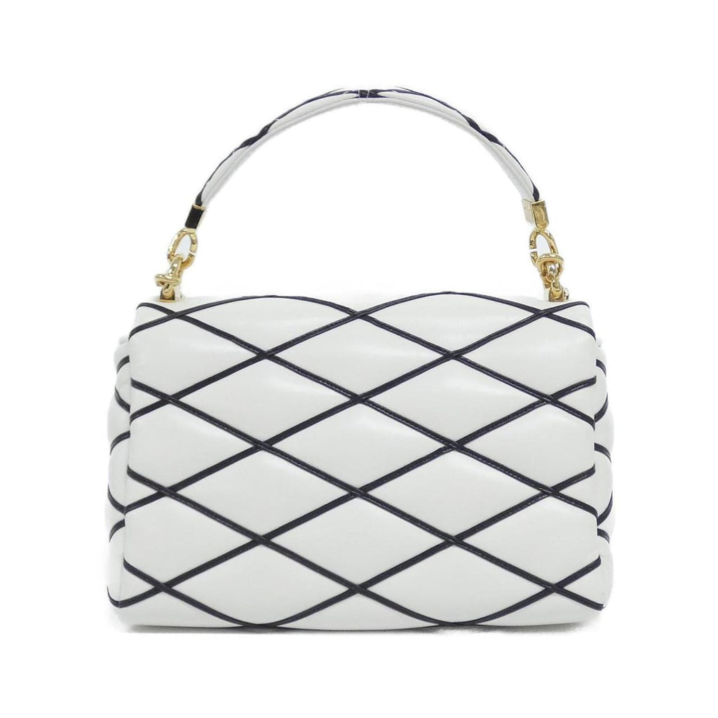 Louis Vuitton Blanc Noir Leather Shoulder Bag