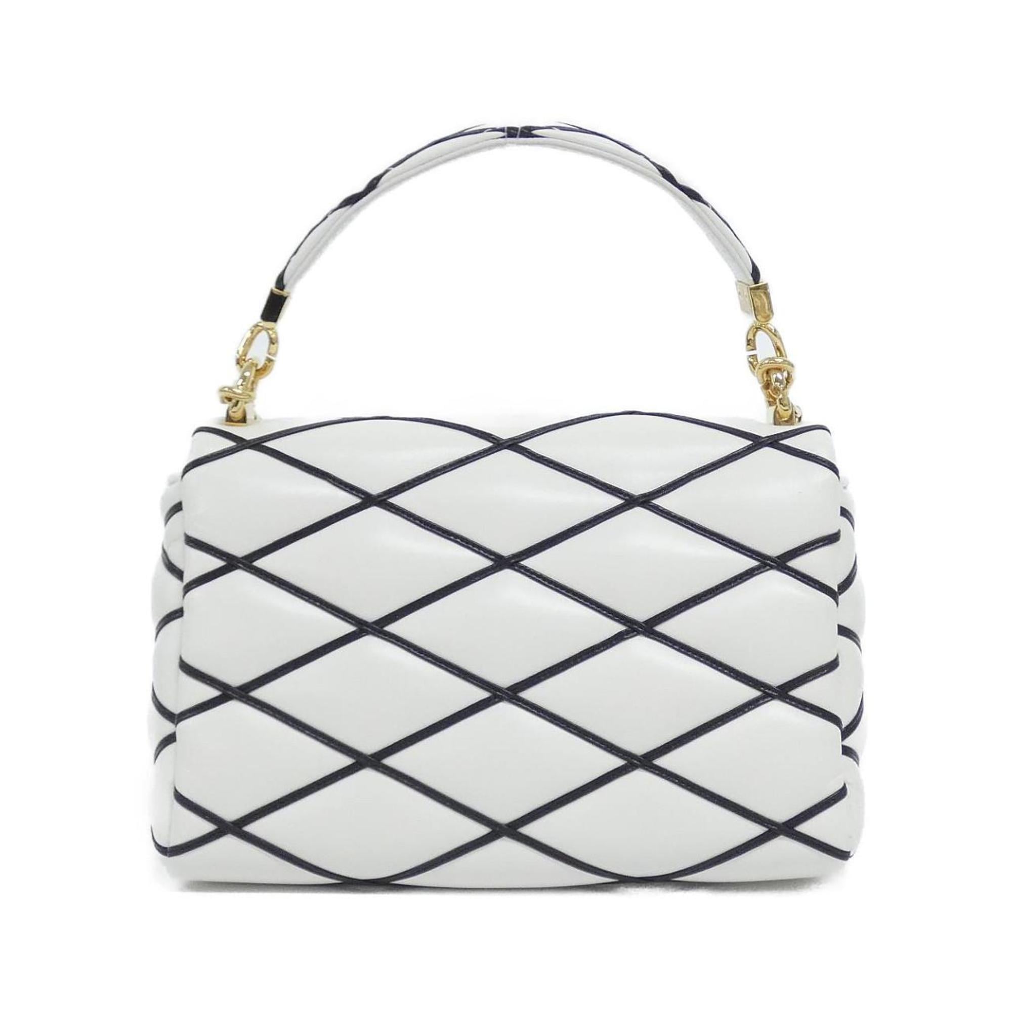 Louis Vuitton Blanc Noir Leather Shoulder Bag