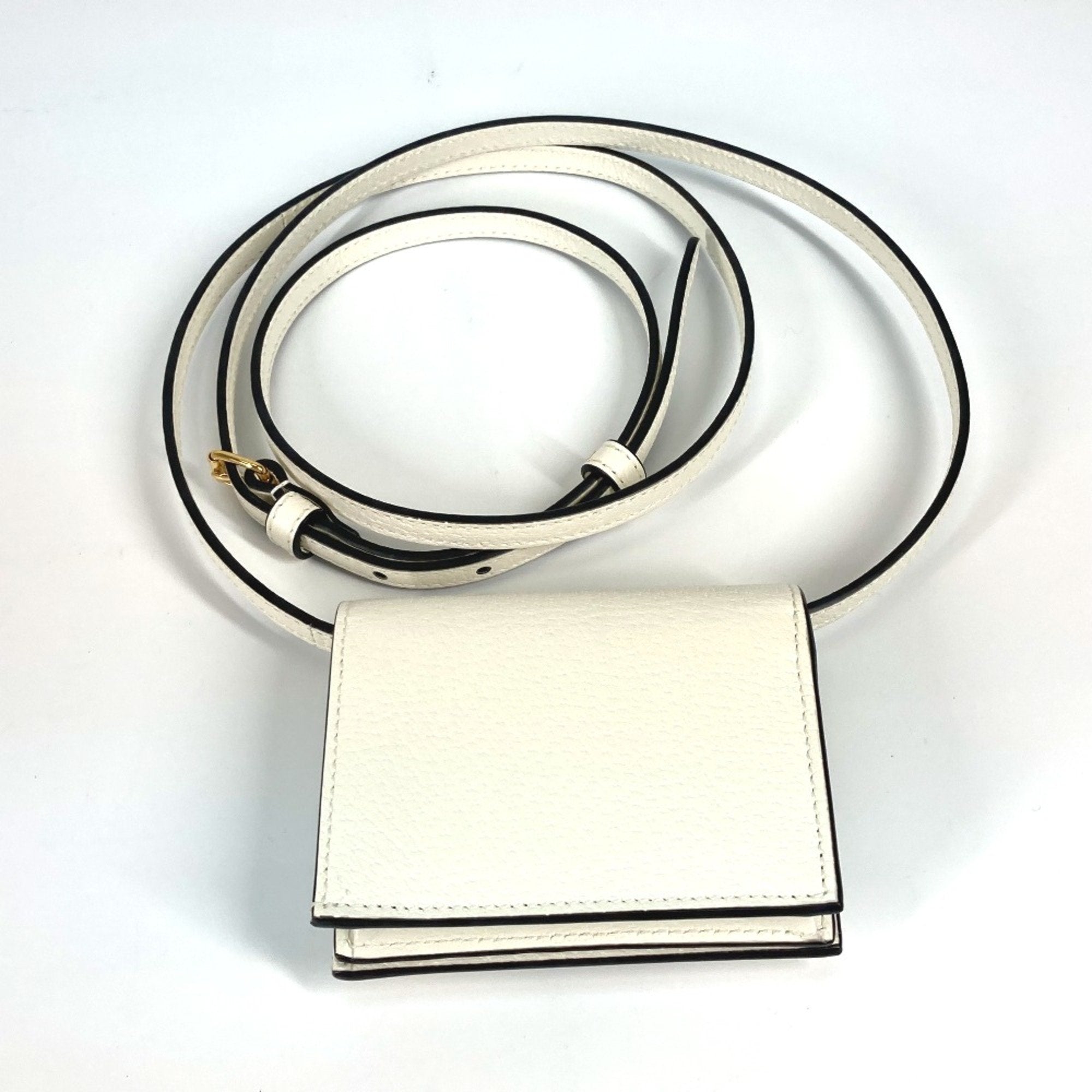 Gucci White Leather Wallet (Bi-Fold) (Pre-Owned)