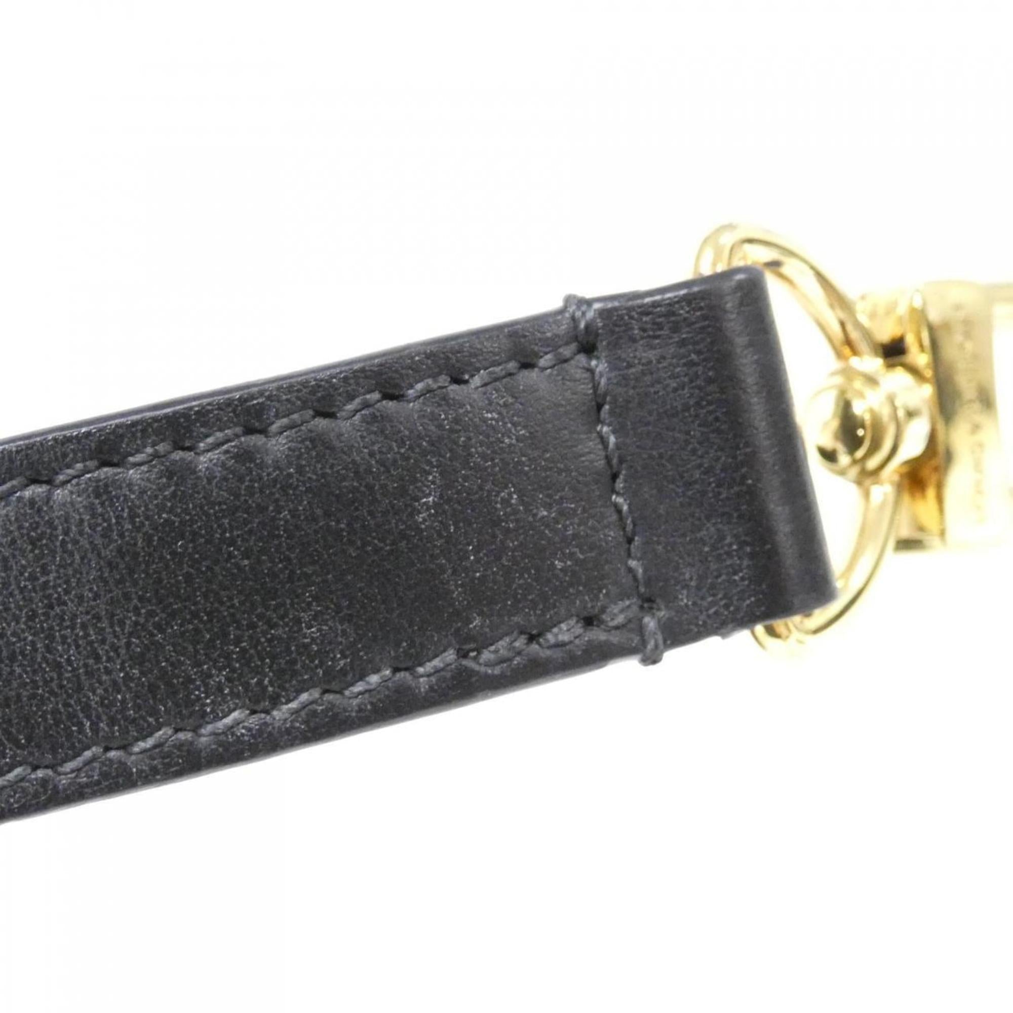 Louis Vuitton Black Leather Handbag