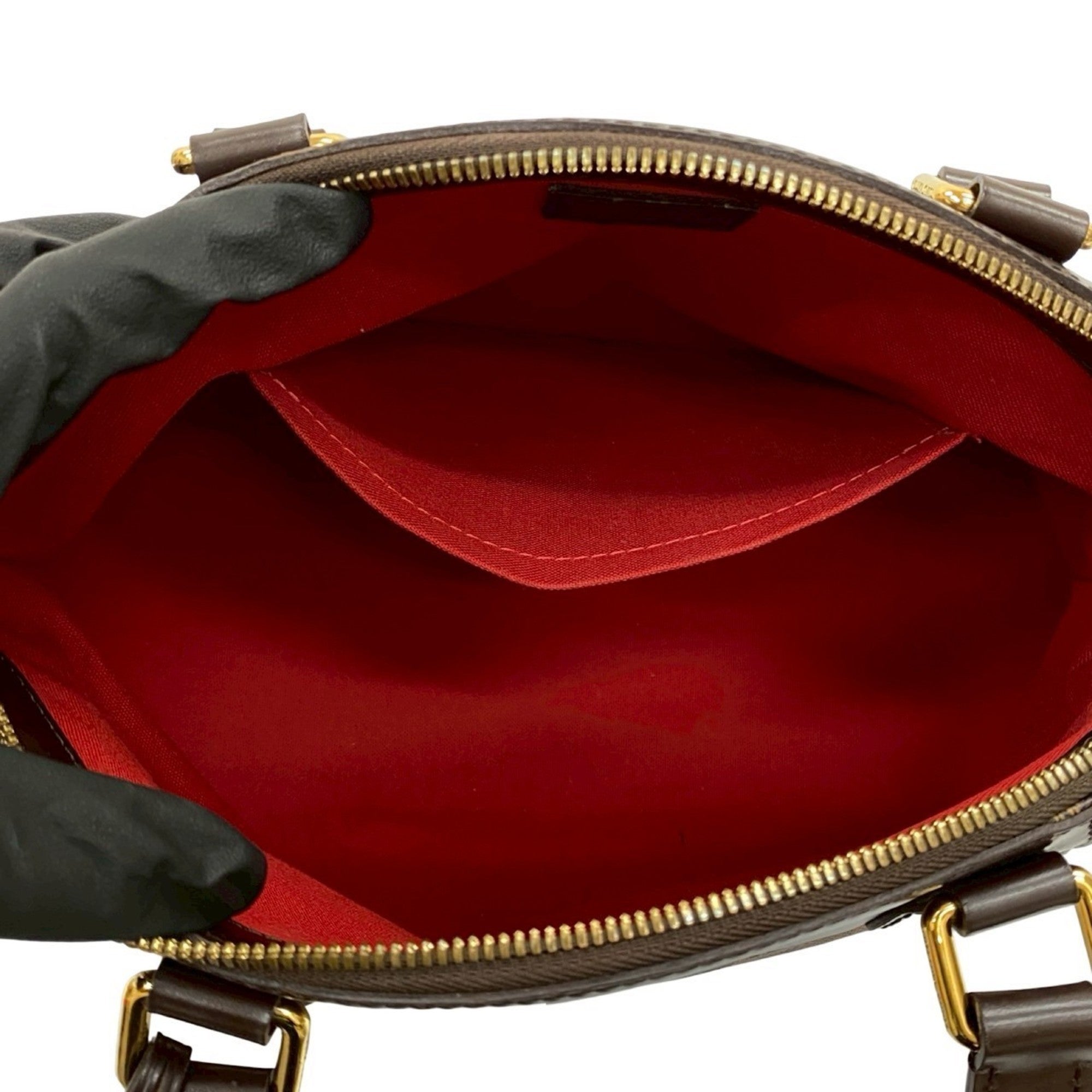Louis Vuitton Brown Leather Pvc Handbag Tote Bag