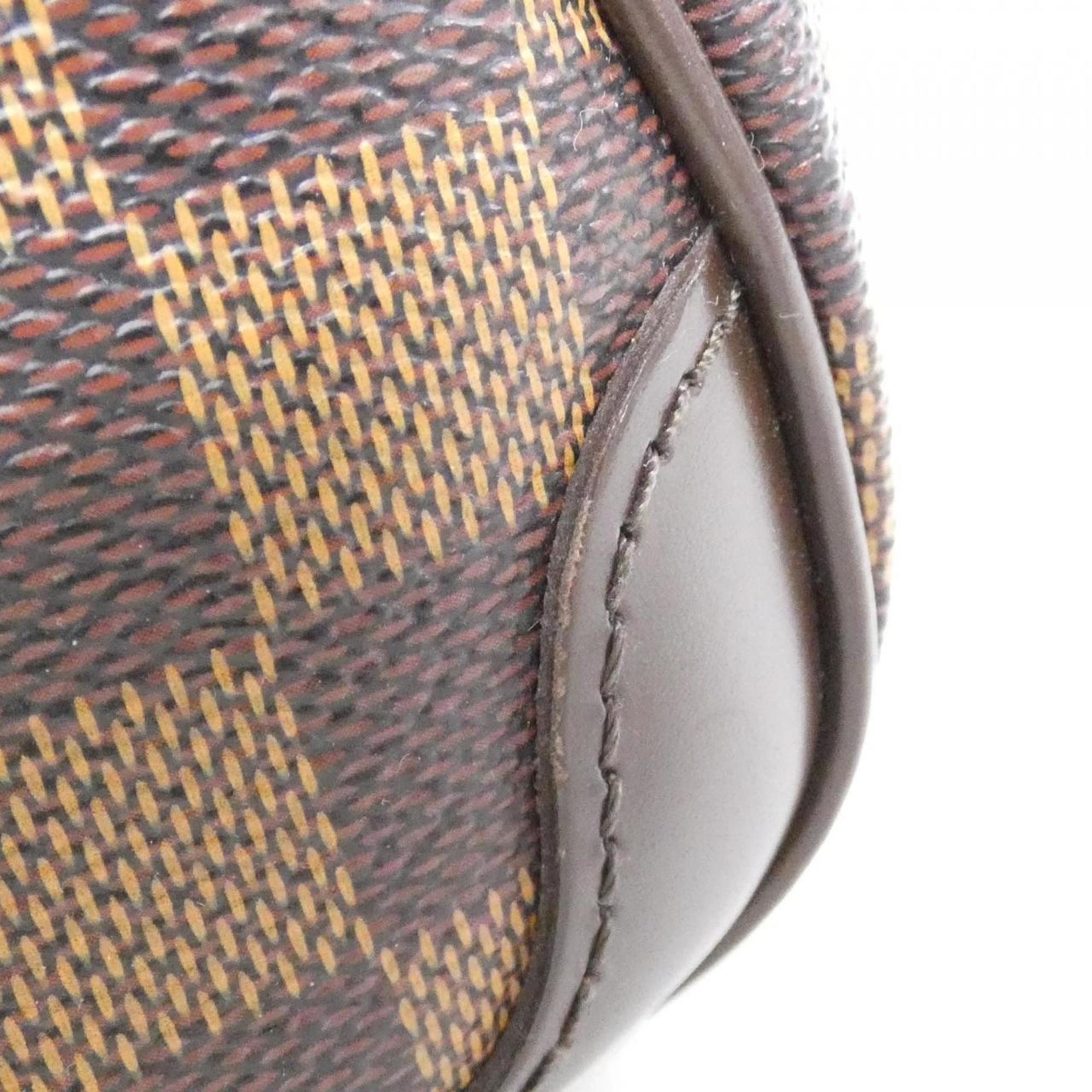 Louis Vuitton Brown Coated Canvas Handbag