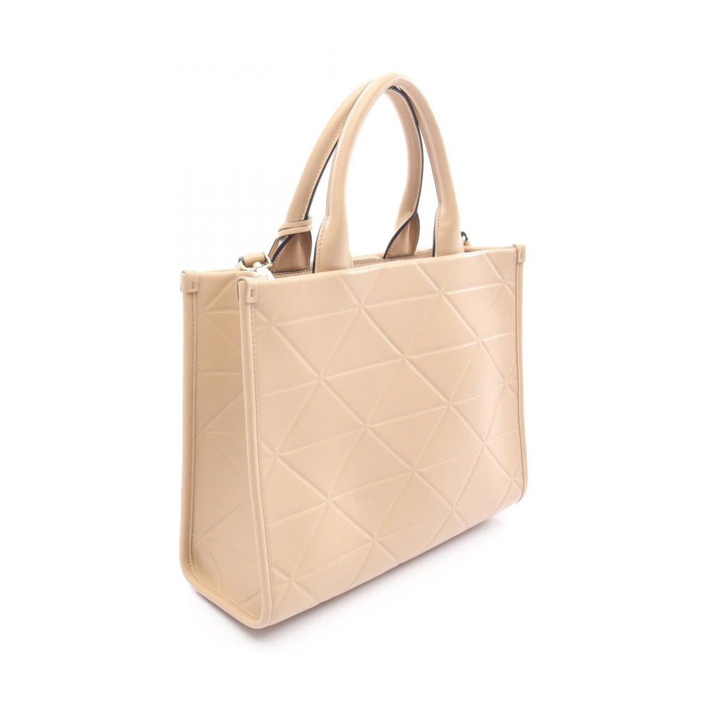 Prada Beige Leather Tote Bag