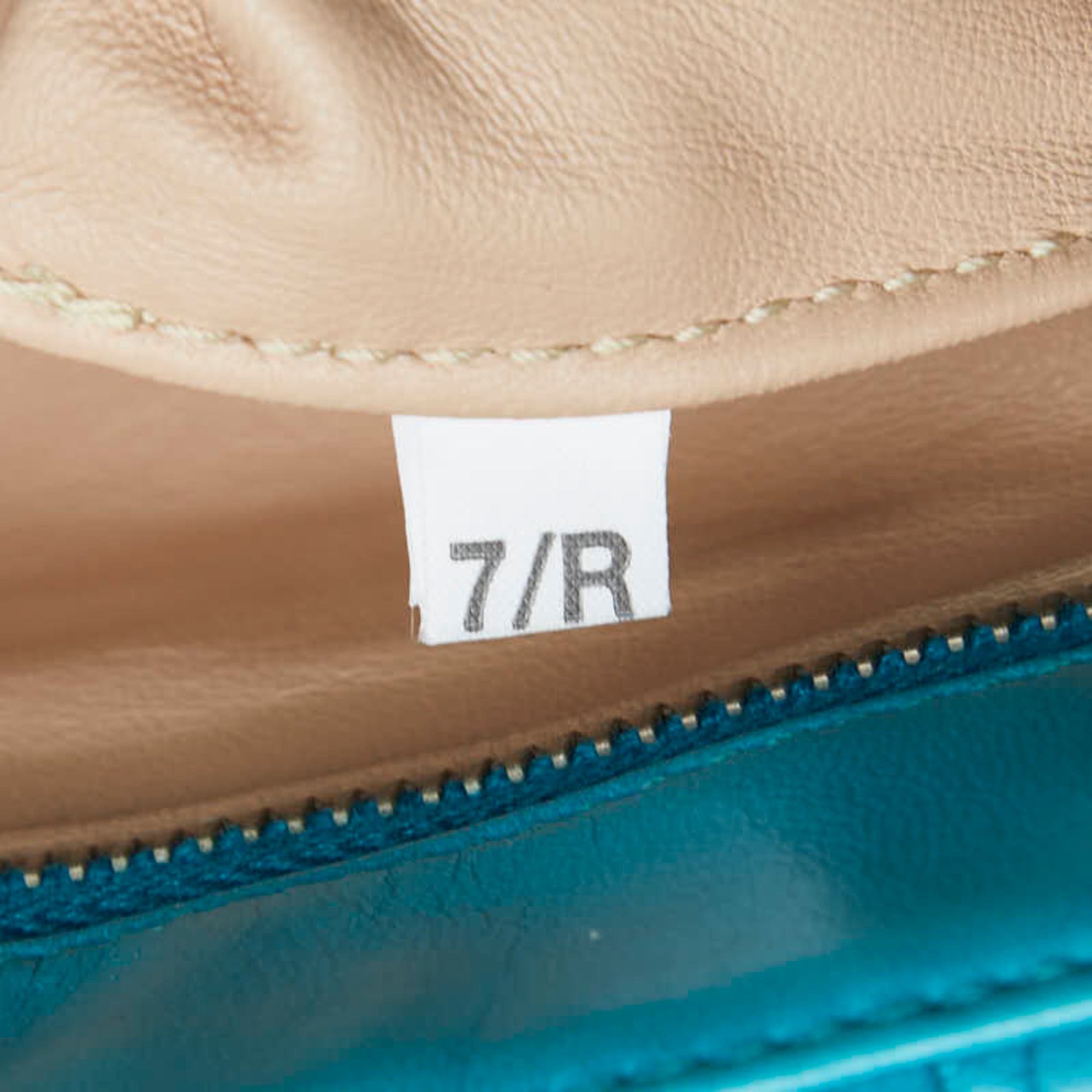 Prada Blue Leather Shoulder Bag