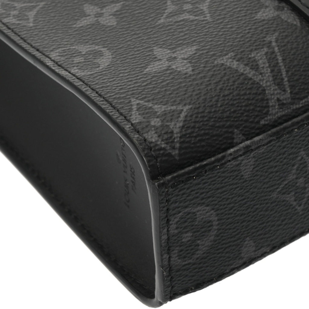 Louis Vuitton Black Gray Monogram Eclipse Canvas Handbag
