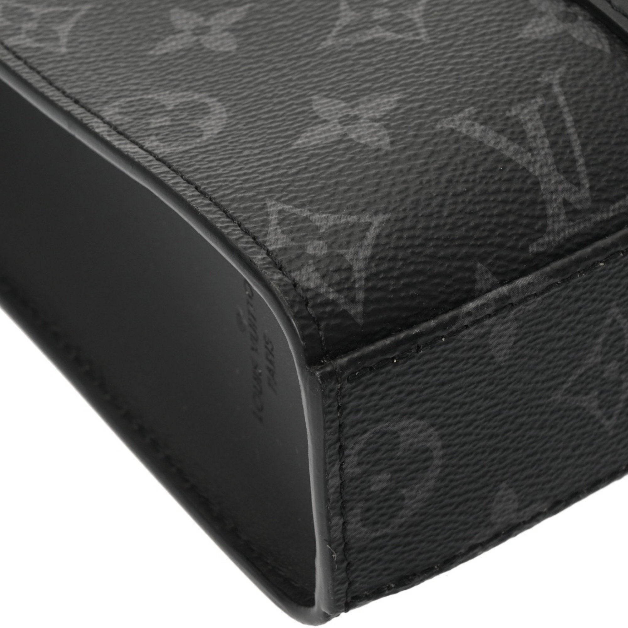 Louis Vuitton Black Gray Monogram Eclipse Canvas Handbag