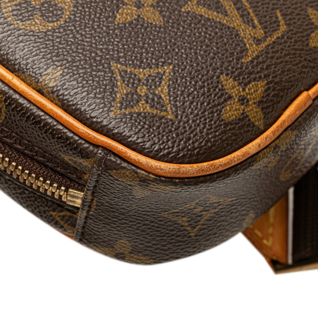 Louis Vuitton Brown Pvc Leather Sling Bag
