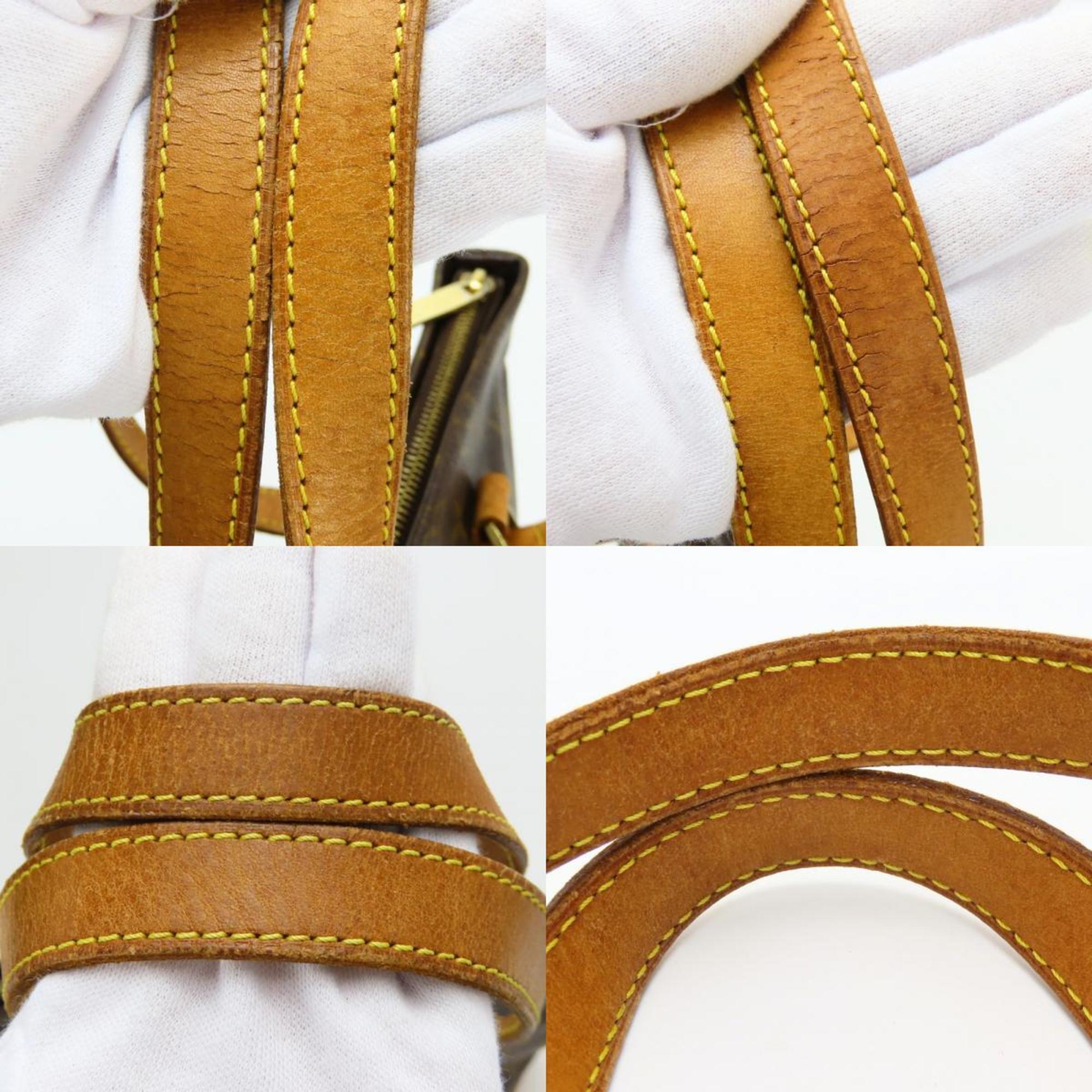 Louis Vuitton Brown Monogram Leather Tote Bag