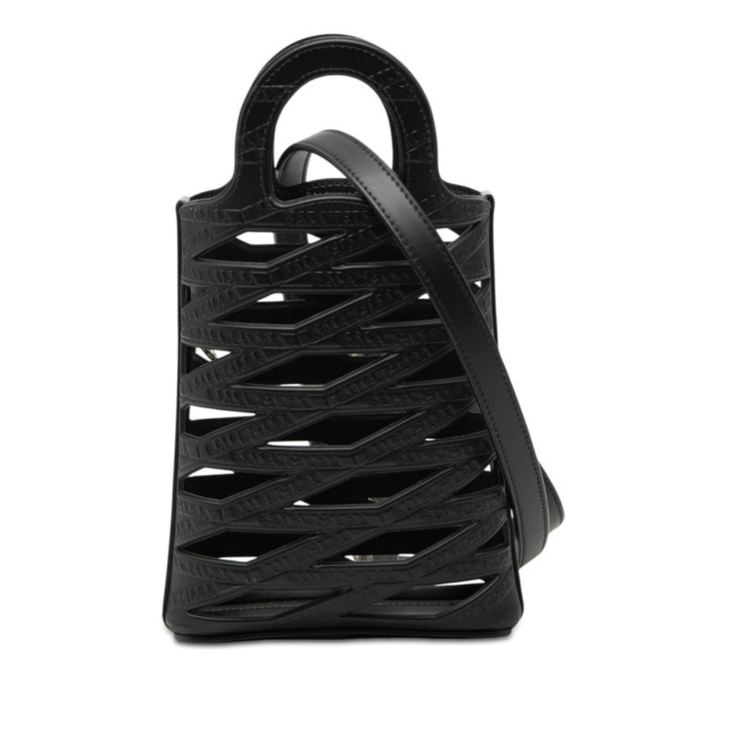 Balenciaga Black Leather Handbag Shoulder