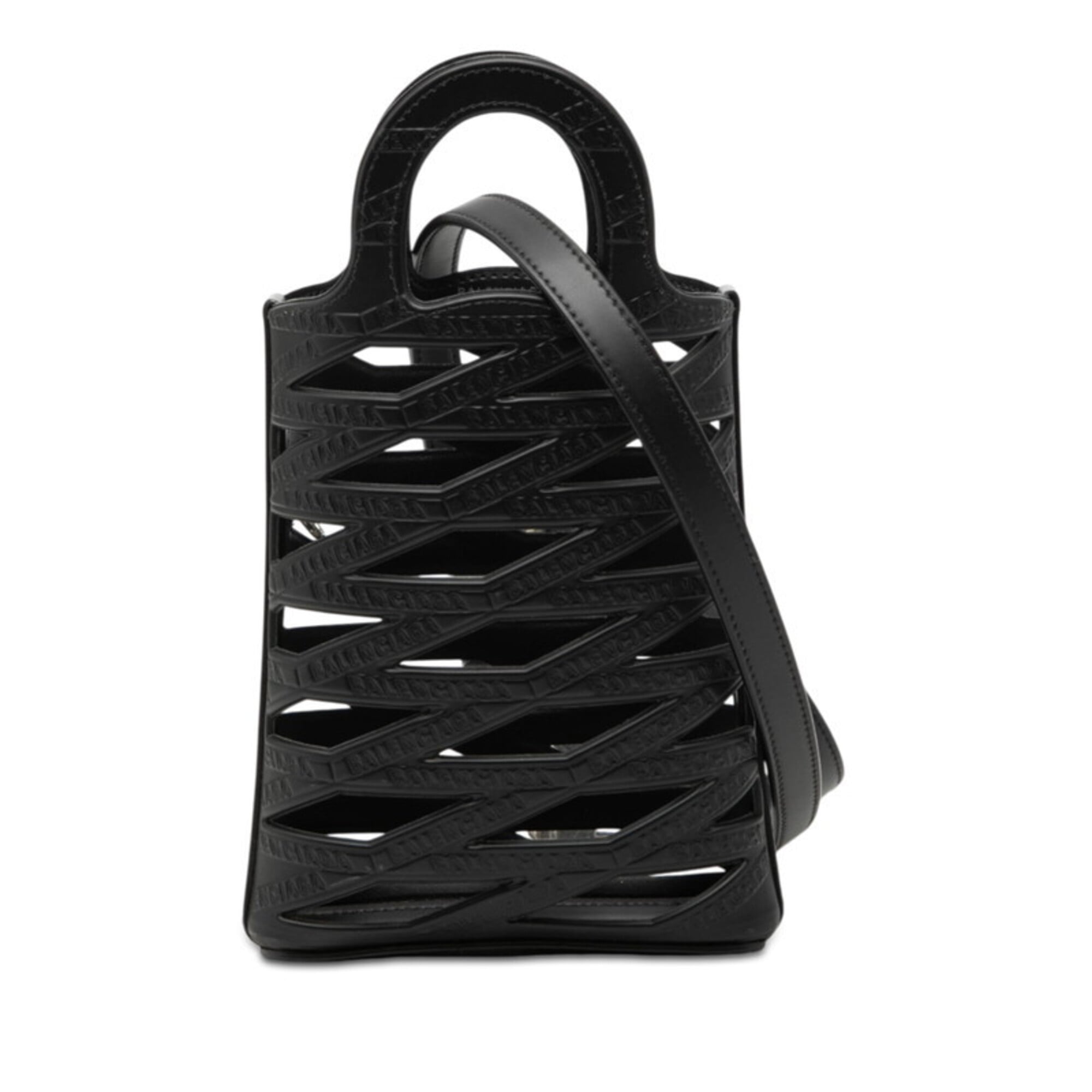 Balenciaga Black Leather Handbag Shoulder