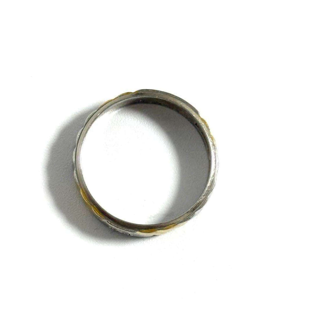 Celine Yellow Gold (18K) Platinum 950 Band Ring