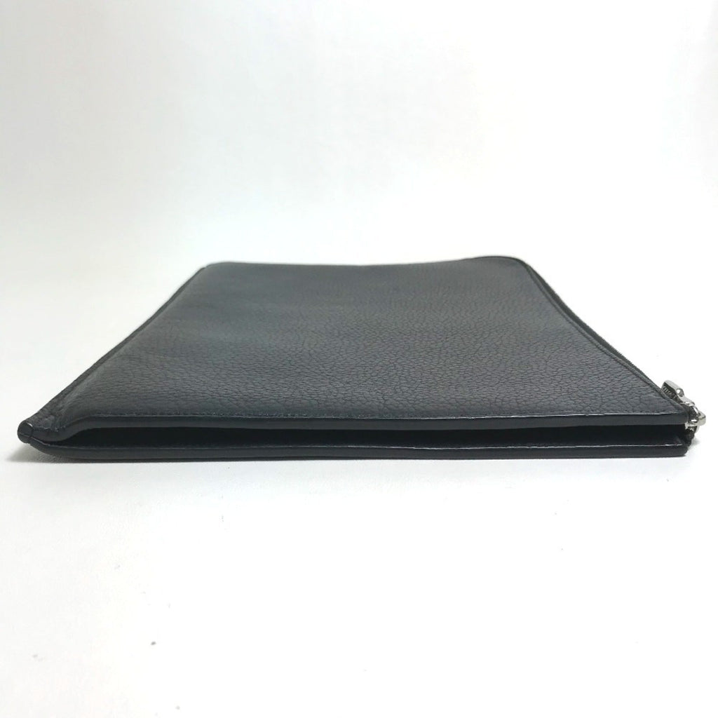 Louis Vuitton Black Noir Leather Clutch Bag Pochette