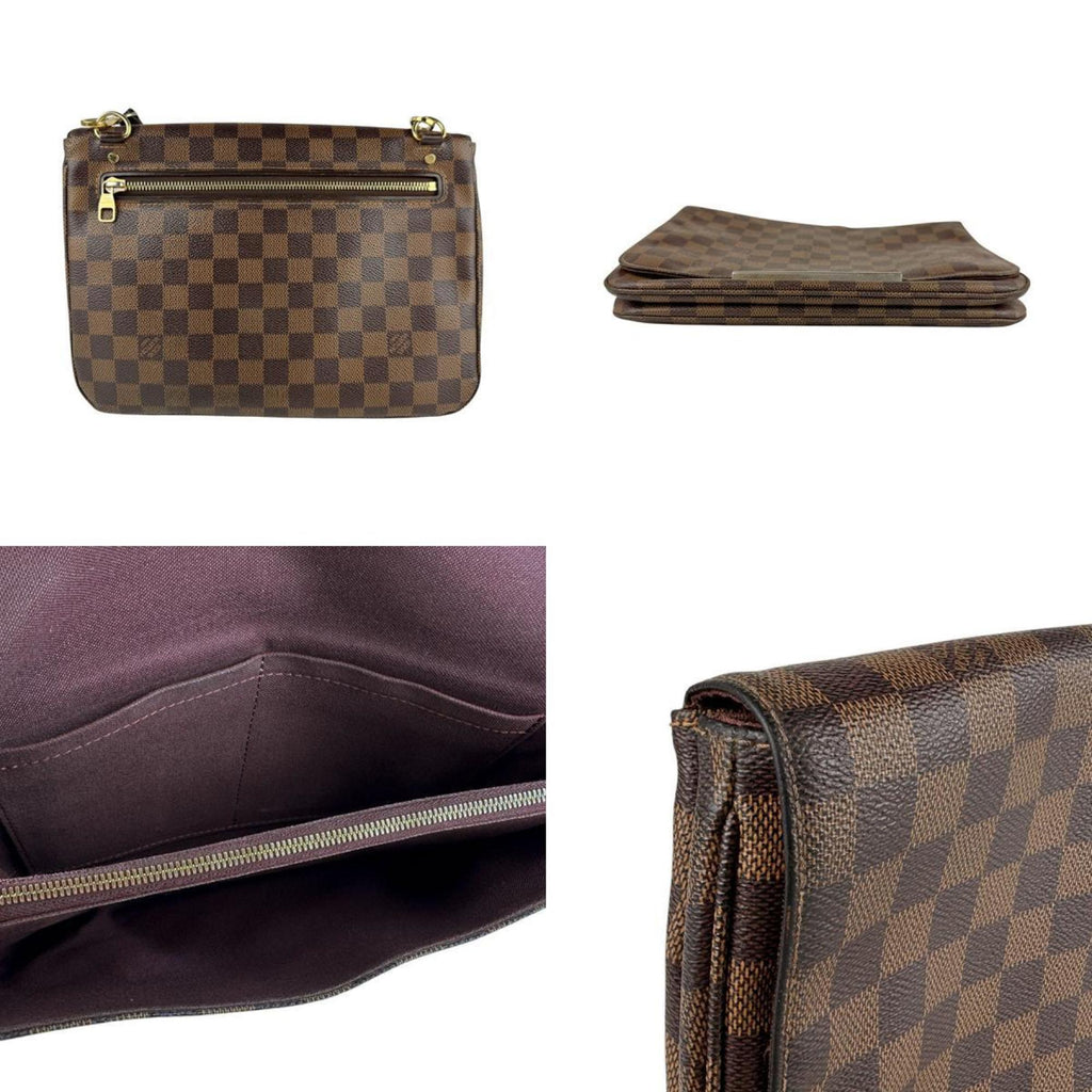 Louis Vuitton Brown Damier Canvas Galle Damier Canvas Shoulder Bag