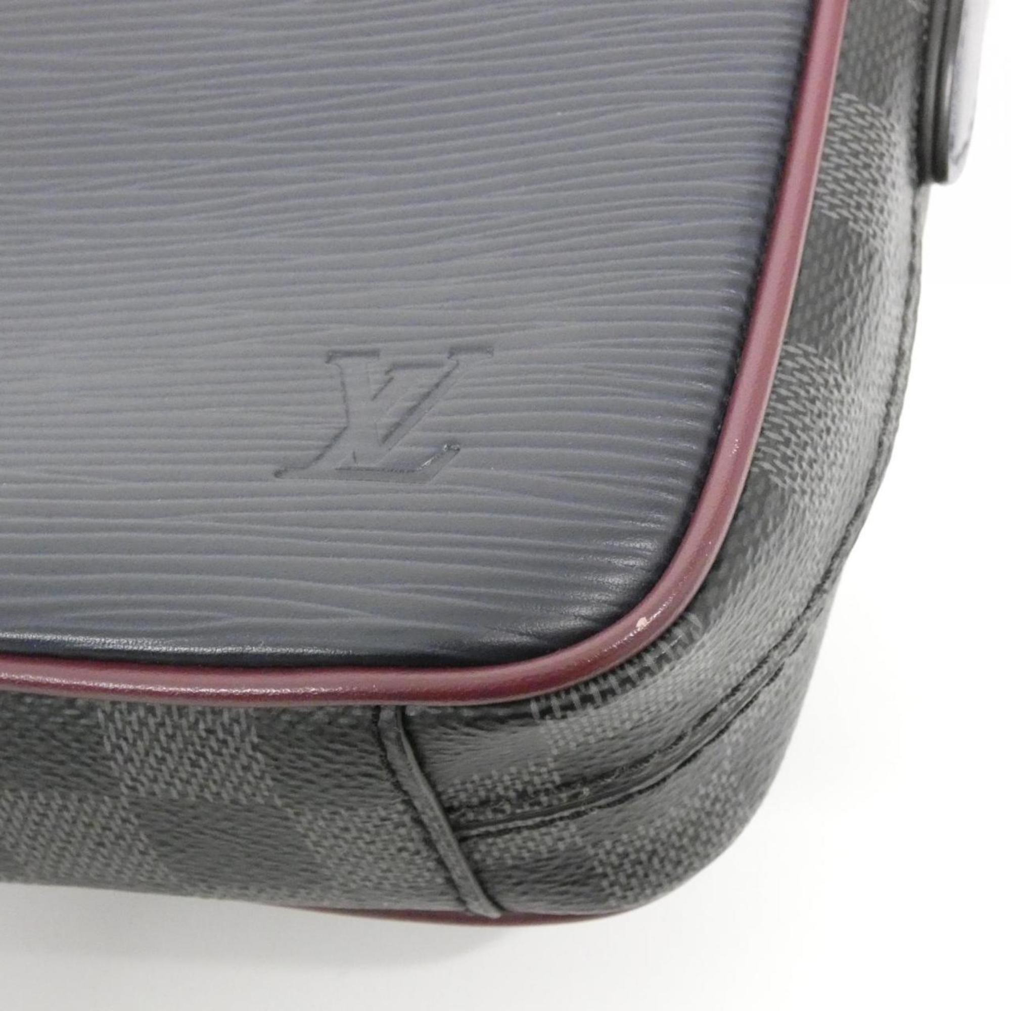 Louis Vuitton Epi Graphite Coated Canvas Leather Shoulder Bag