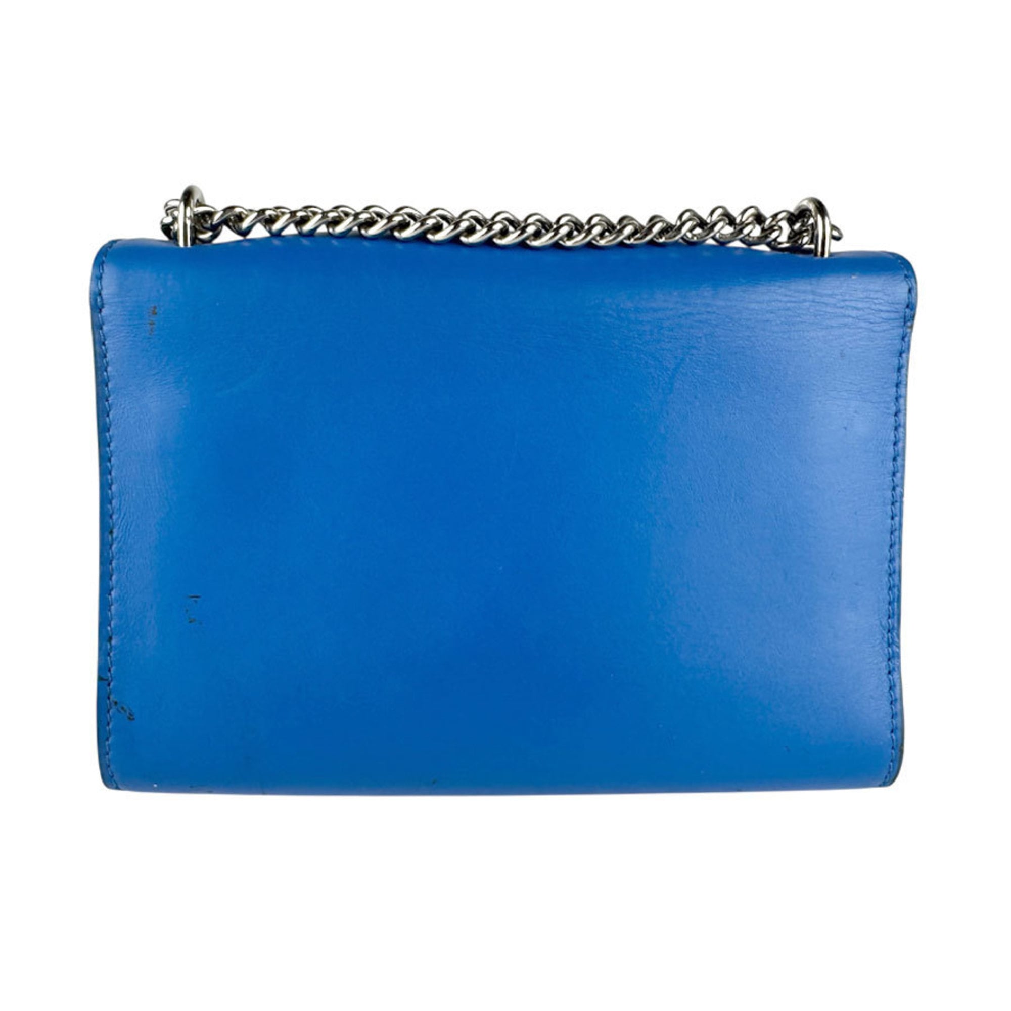 Louis Vuitton Blue Leather Pochette Shoulder Bag