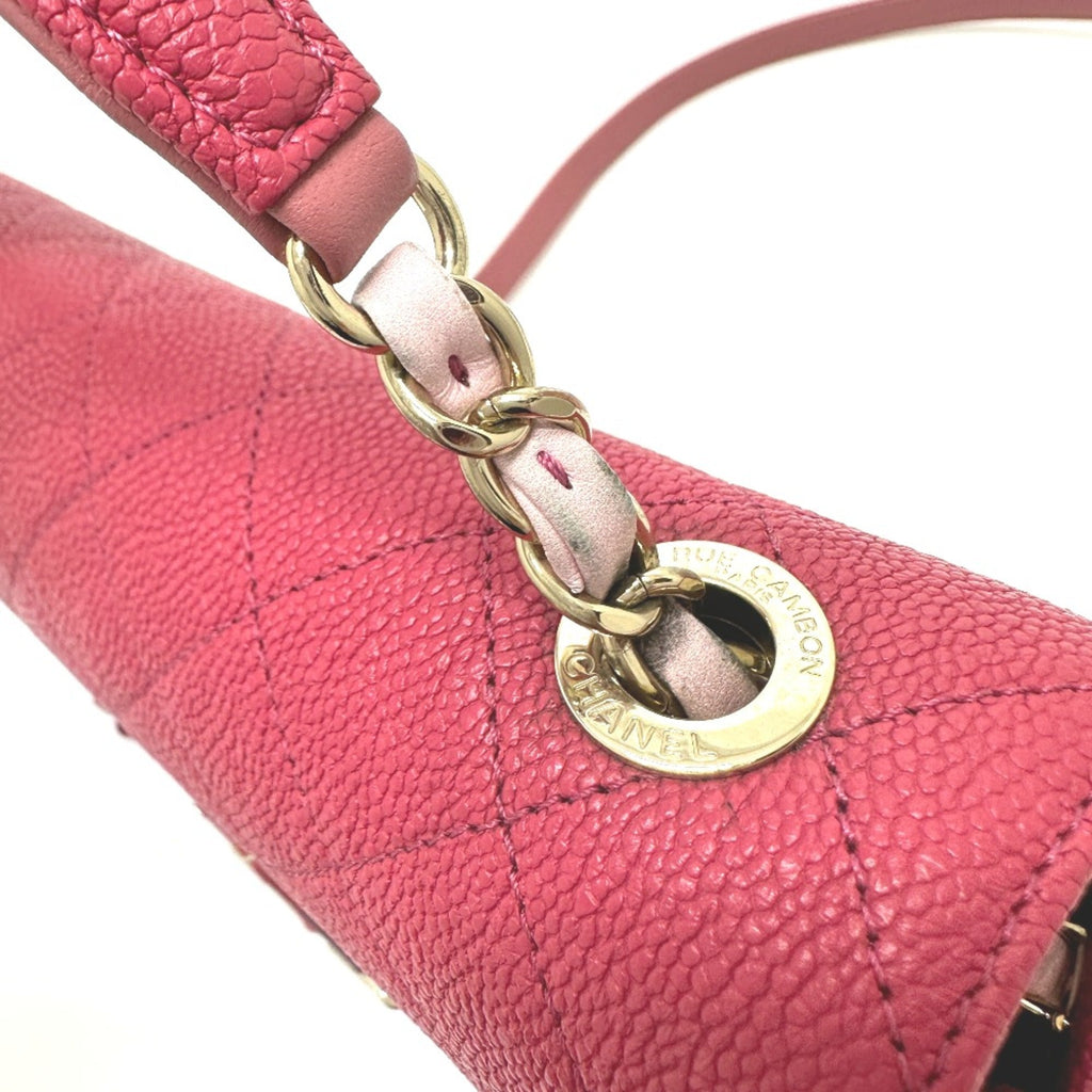 Chanel Pink Leather Shoulder Bag