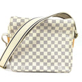 Louis Vuitton White Yellow Damier Azur Shoulder Bag