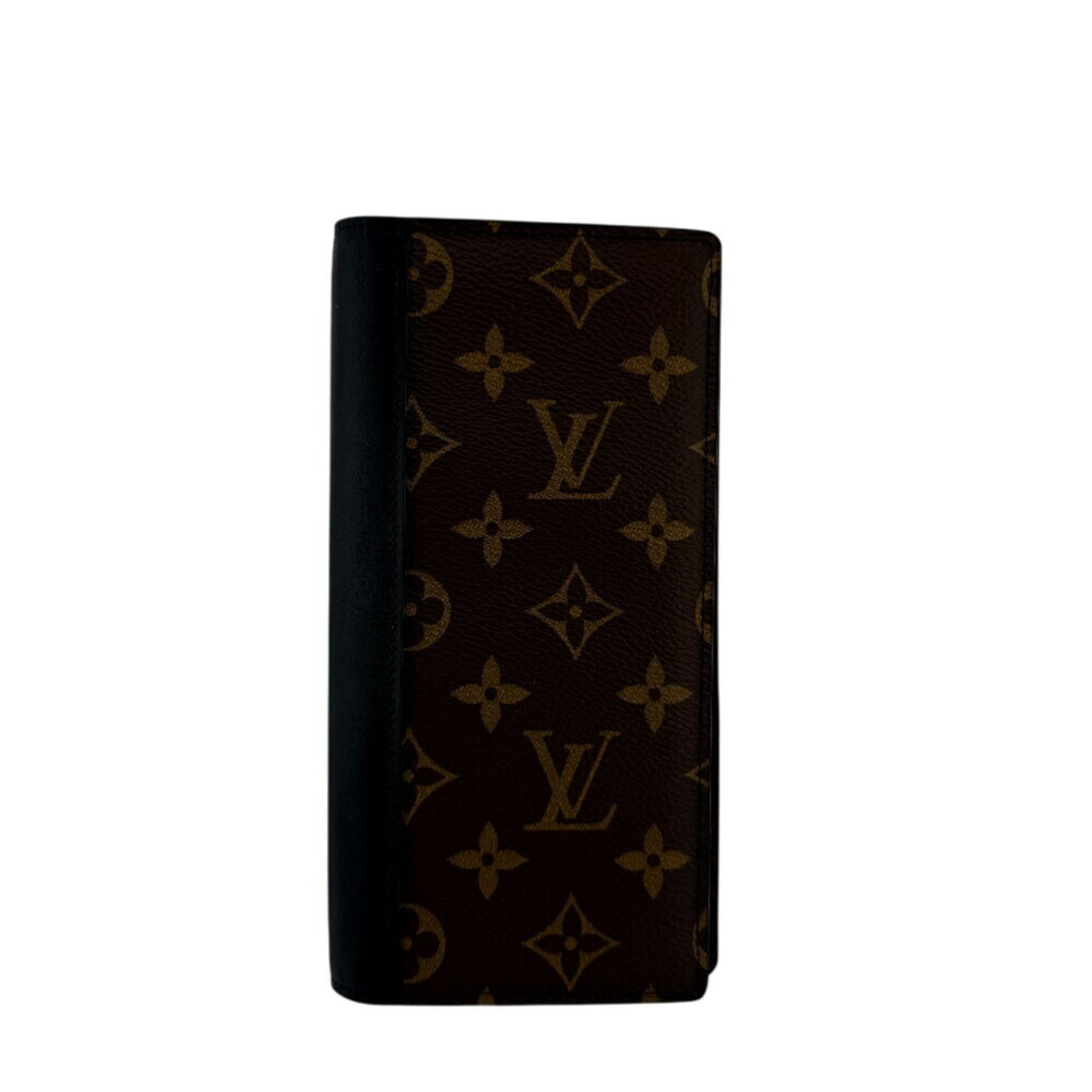 Louis Vuitton Monogram Macassar Brown Leather Long Wallet