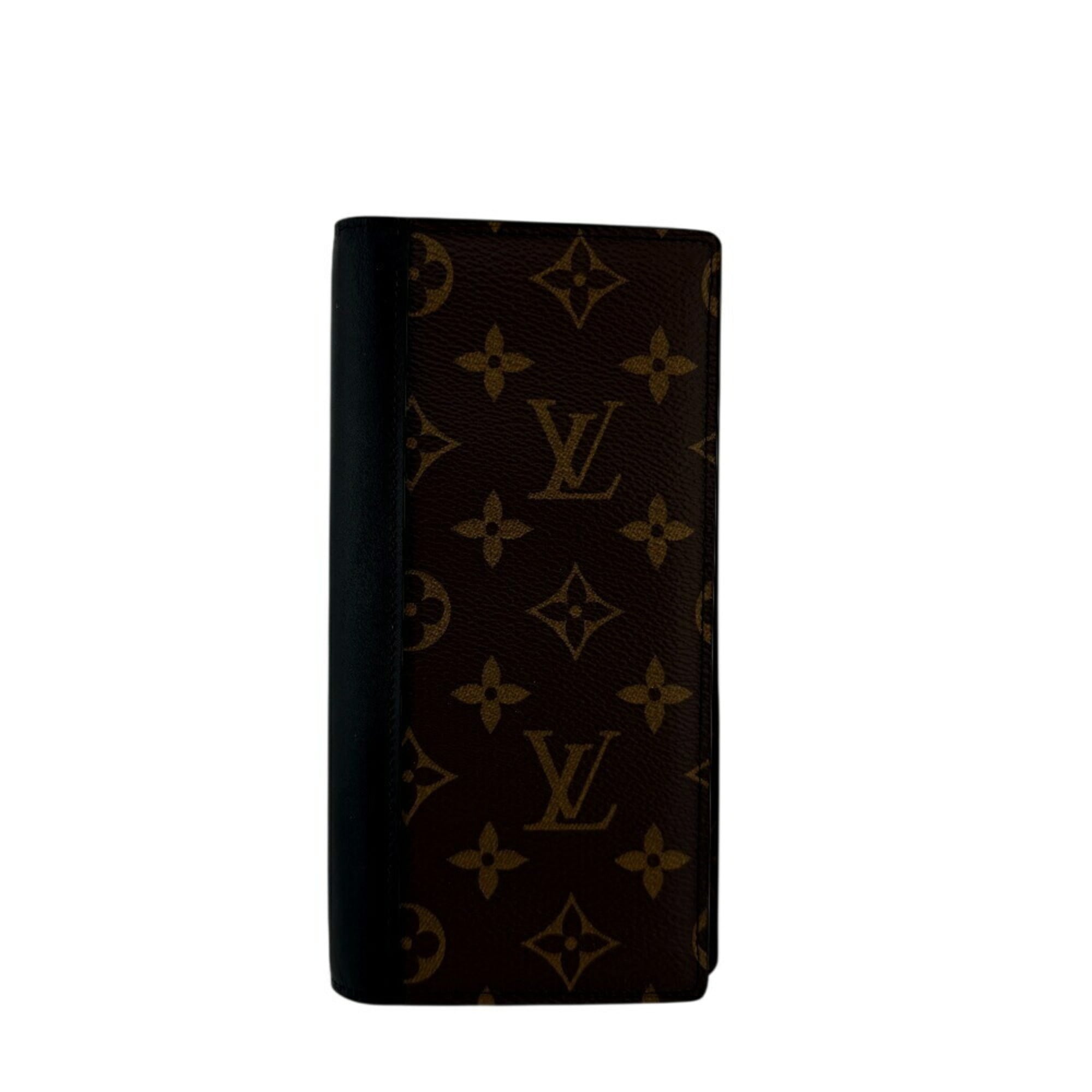 Louis Vuitton Monogram Macassar Brown Leather Long Wallet