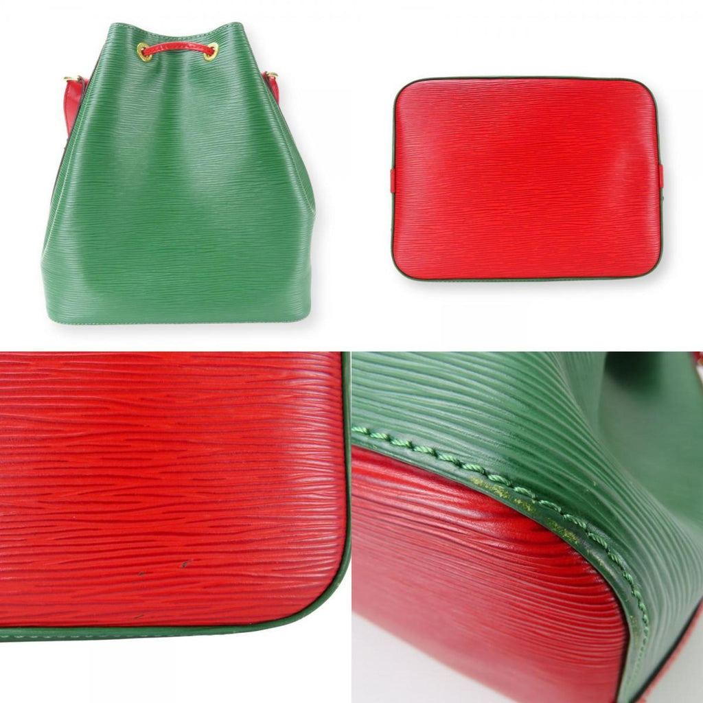 Louis Vuitton Epi Green Red Color Epi Leather Shoulder Bag