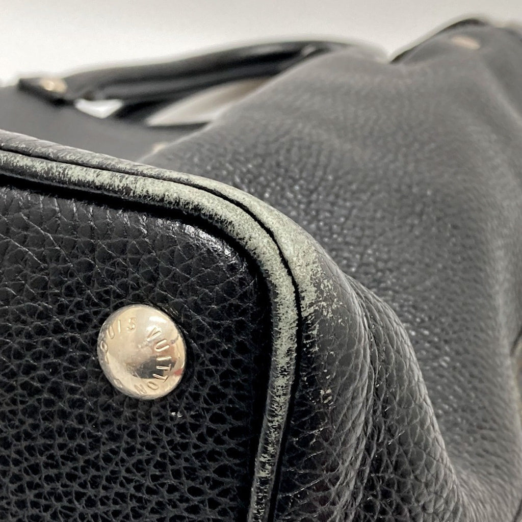Louis Vuitton Black Noir Leather Tote Bag
