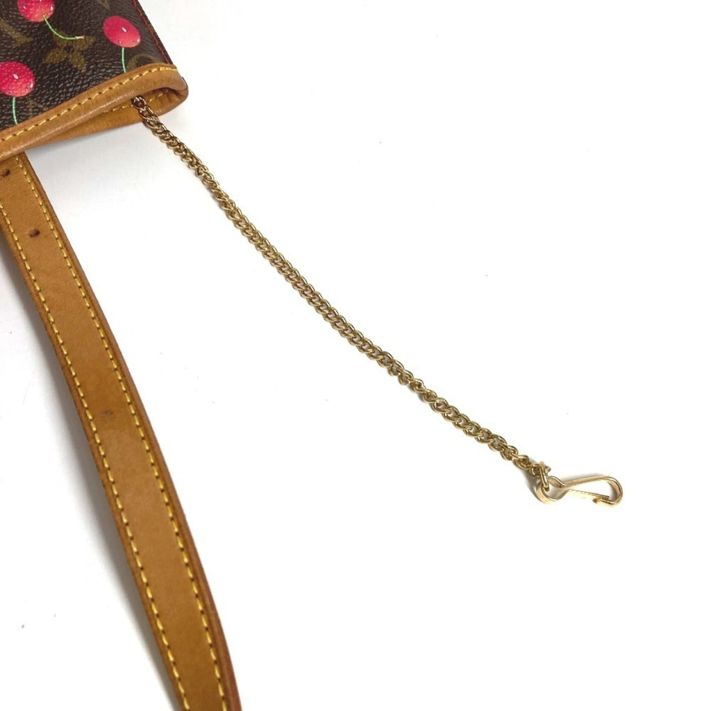 Louis Vuitton Brown Monogram Monogram Cherry Red Color Monogram Shoulder Bag Tote Bag