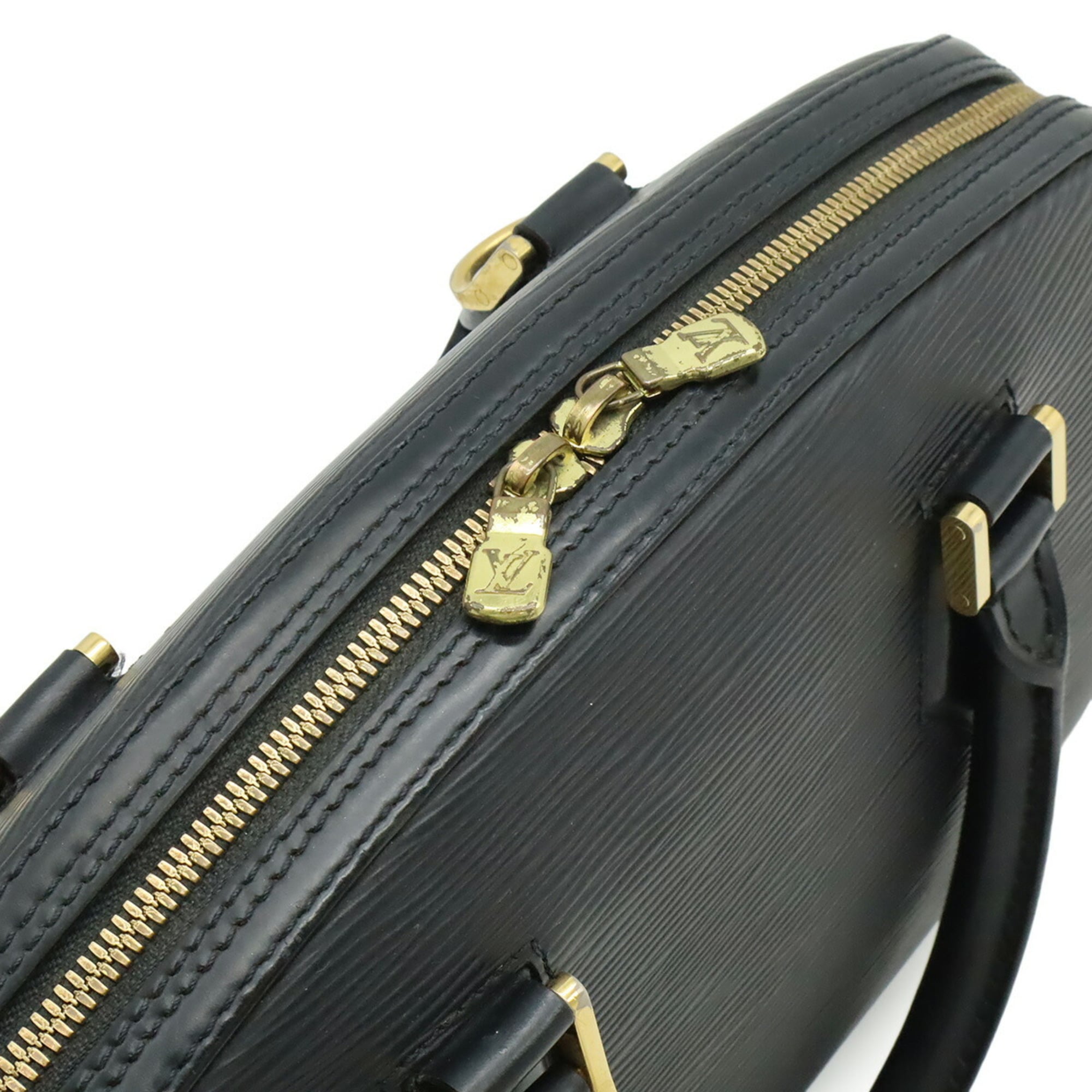 Louis Vuitton Noir Epi Leather Handbag