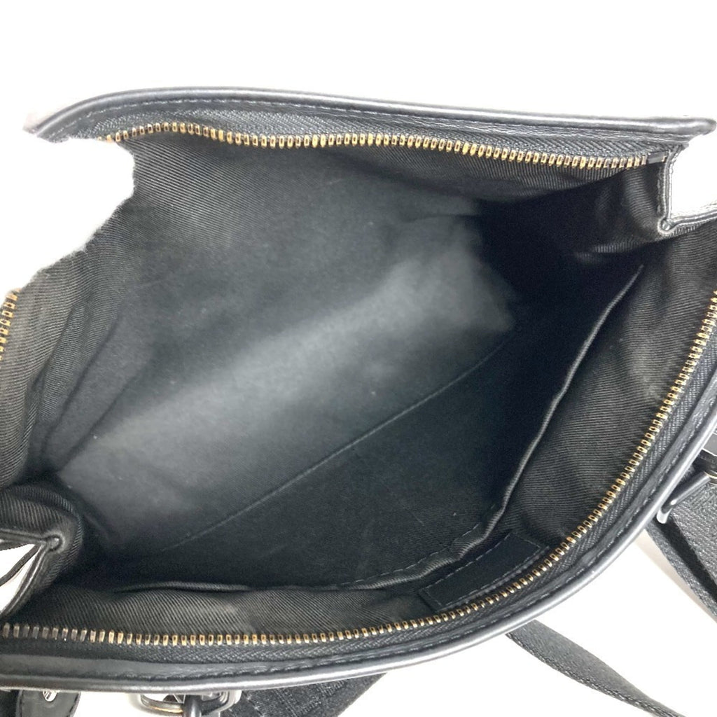 Louis Vuitton Black Leather Clutch Bag Pochette Shoulder Bag