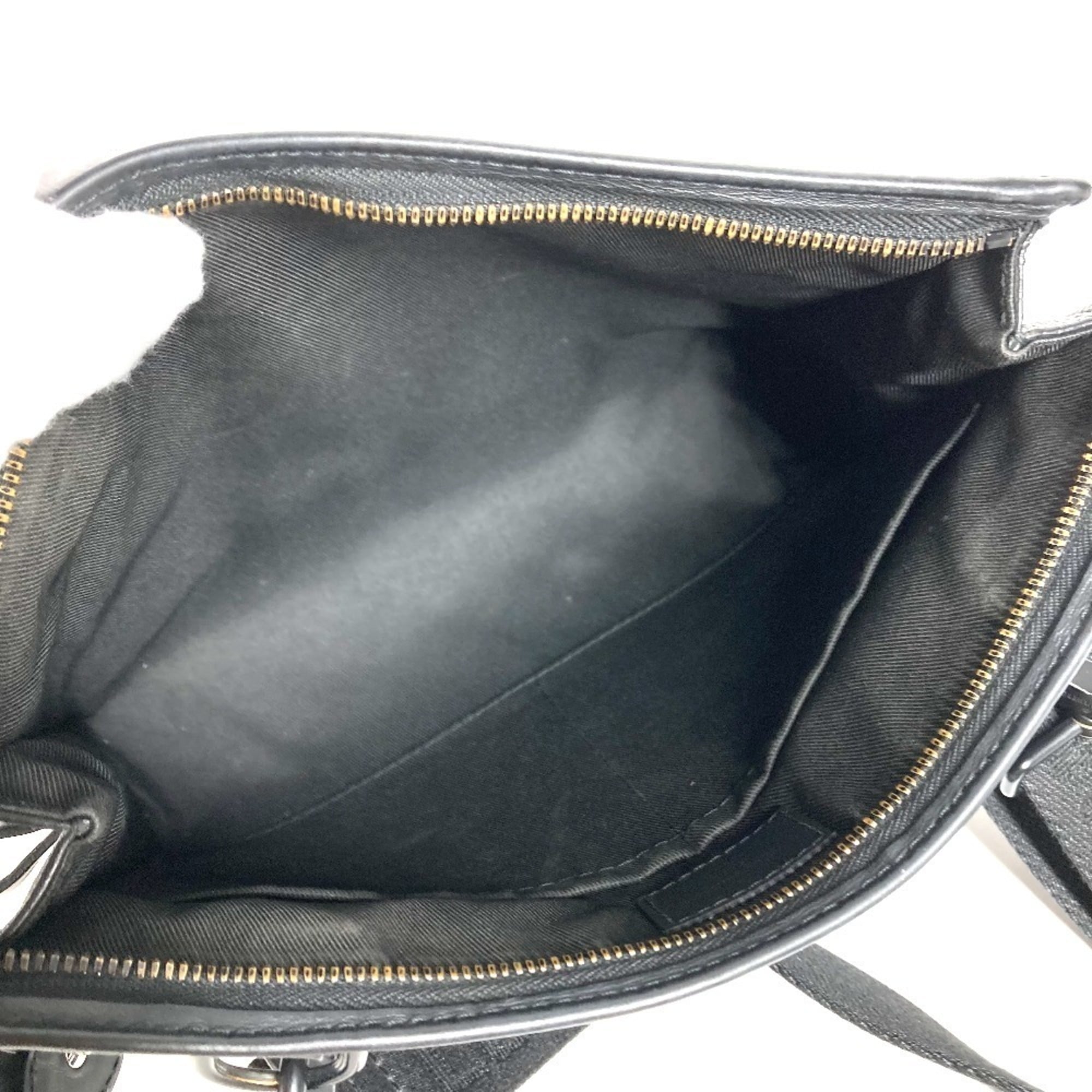 Louis Vuitton Black Leather Clutch Bag Pochette Shoulder Bag