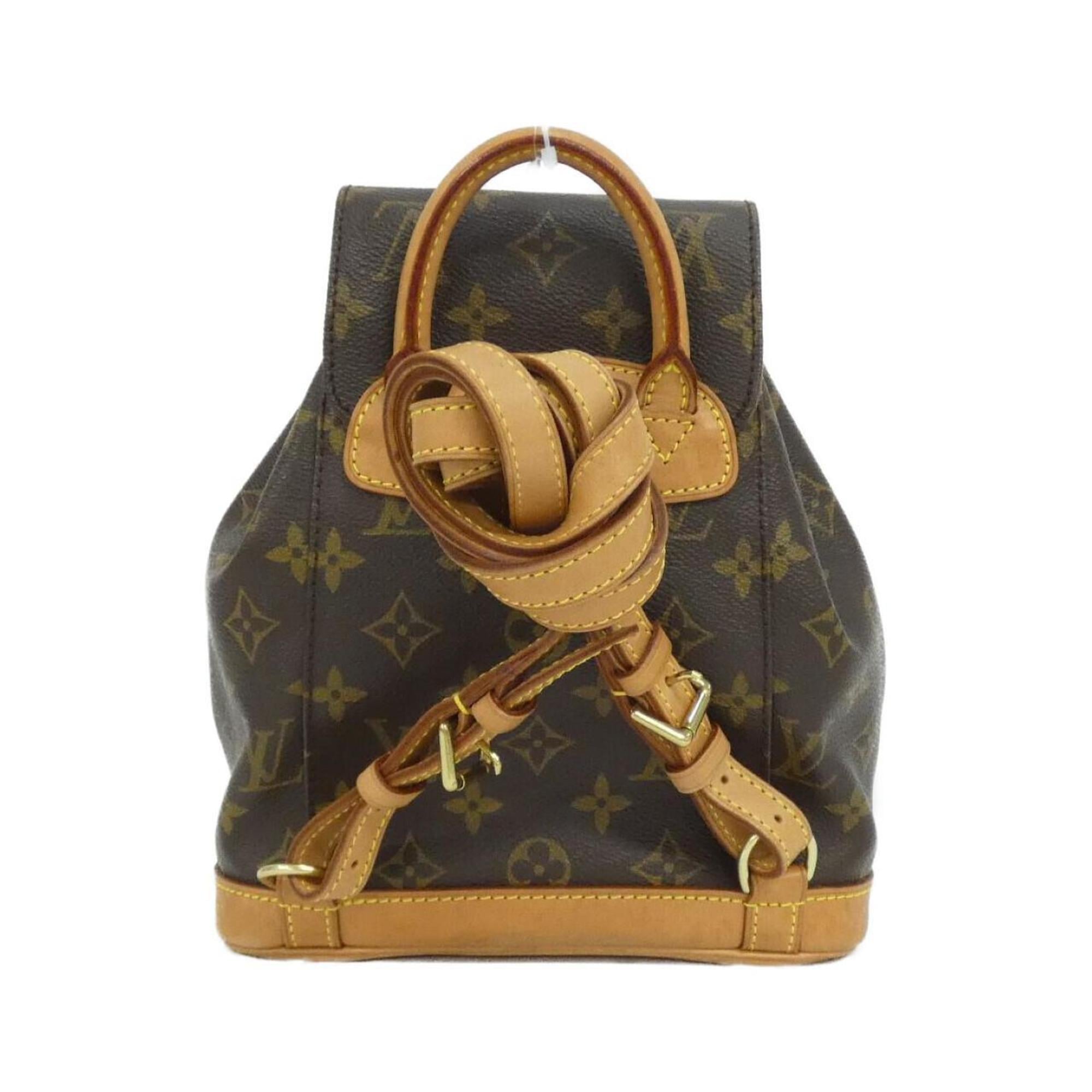 Louis Vuitton Marron Coated Canvas Backpack