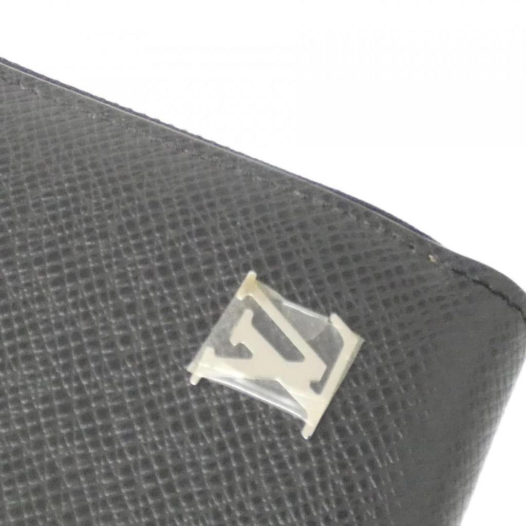 Louis Vuitton Black Taiga Leather Leather Long Wallet