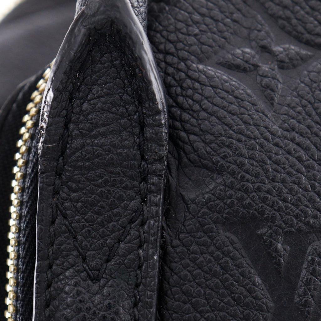 Louis Vuitton Black Noir Monogram Empreinte Handbag