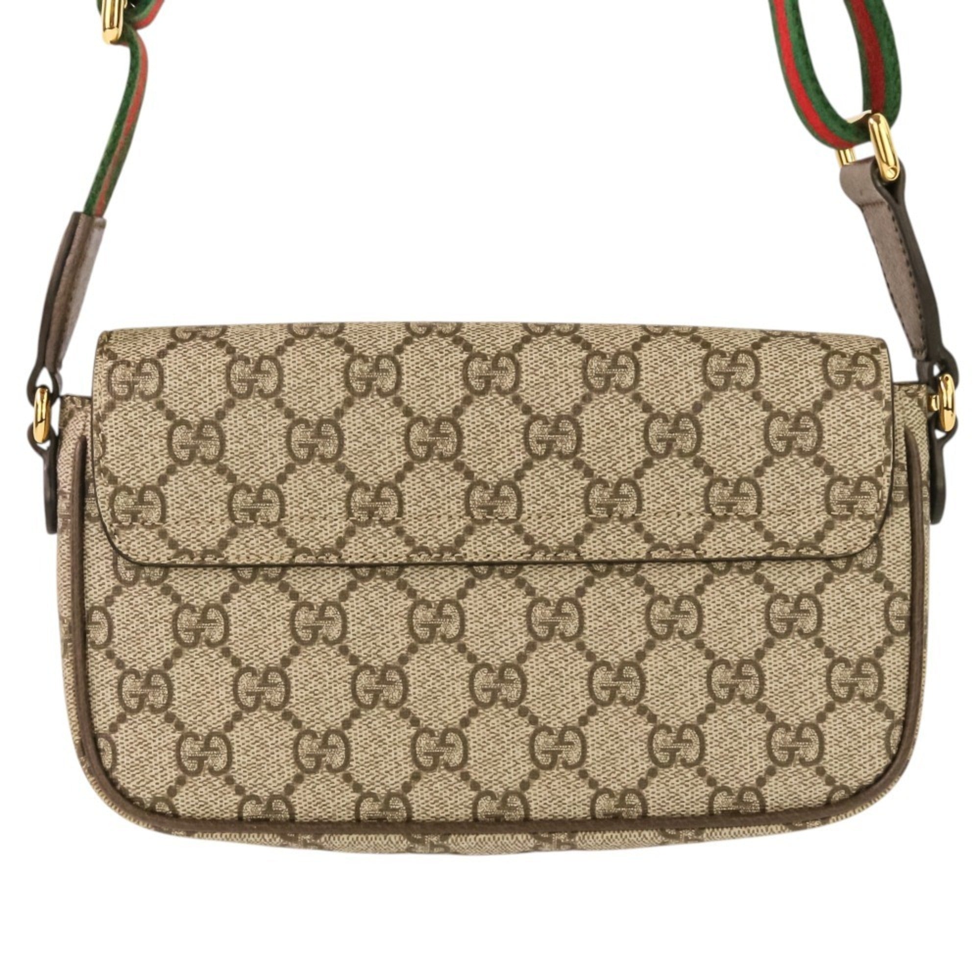 Gucci Brown Gg Supreme Shoulder Bag (Pre-Owned)