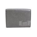 Fendi Metallic Gray Leather Wallet (Tri-Fold)