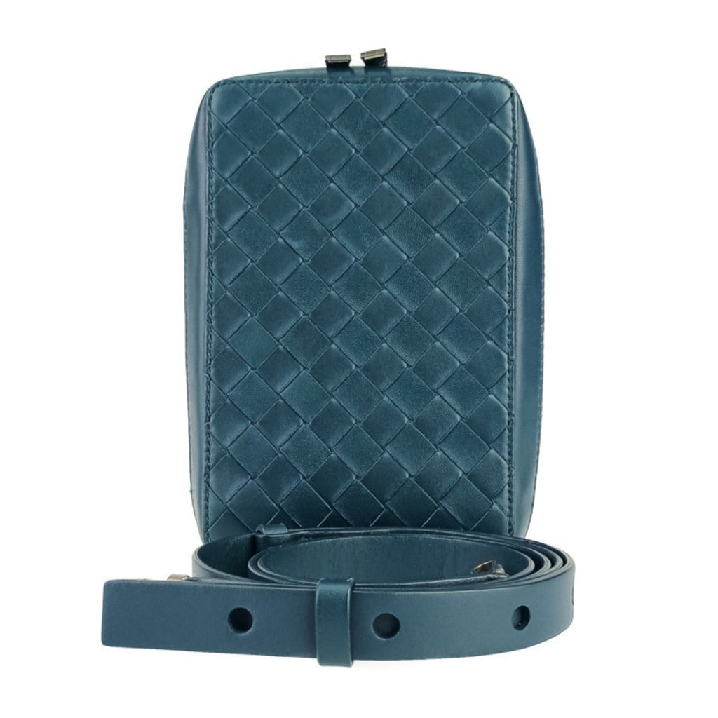 Bottega Veneta Blue Intrecciato Handbag Shoulder Bag Tote Bag