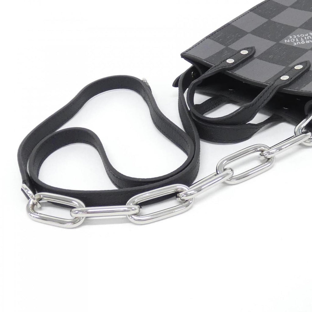 Louis Vuitton Black Leather Shoulder Bag