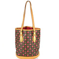 Louis Vuitton Brown Monogram Monogram Cherry Red Color Monogram Shoulder Bag Tote Bag