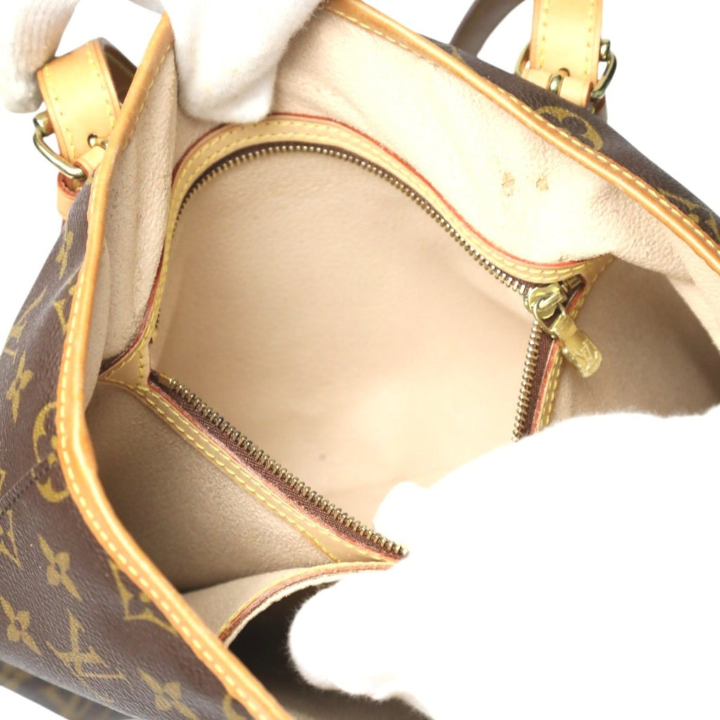 Louis Vuitton Brown Monogram Canvas Shoulder Bag Tote Bag