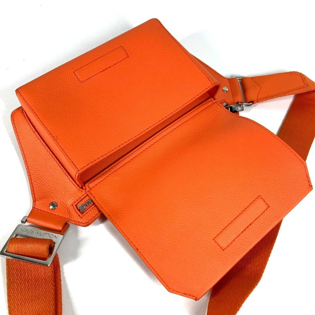 Louis Vuitton Orange Leather Fanny Pack Shoulder Bag
